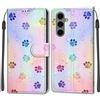 KENHONER Custodia per Samsung Galaxy S25 FE 5G, impronta | Portafoglio Pelle PU, Magnetica, Resistente Agli Urti, Scomparto Carte Credito, Pieghevole, Flip Libro, Motivo