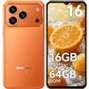 Blackview WAVE 7C Telefono Cellulare in Offerta Android 16, 16GB+64GB/2TB | 32MP Cellulare in Offerta, 6.56 Schermo, 5000mAh Cellulari, 4G Dual SIM Telefoni, Face ID, 3 Slot Carte, 3.5mm, IP54, Type-C