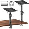 notiela Coppia di supporti da tavolo per altoparlanti da scaffale per Edifier, KRK, Klipsch, Sony e altri, altezza regolabile, supporto per monitor da studio per PreSonus, supporto per cuffie per JBL WR