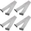 QUARKZMAN 4Pz Cavo a Nastro Piatto Flessibile Passo 2mm L 30cm W 26mm 26pin | FC a FC, Grigio, Cavo a nastro piatto flessibile Connettore IDC, Filo per Computer, display Led, Dvd, Stampante