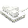 Jazuaiao Tastiera a 4 tasti WASD Frecce Keycaps Tastiera da gioco meccanica a mano singola Accessori personalizzati USB programmabili