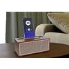 Eaxus® XM-5H Premium Altoparlante Bluetooth in elegante effetto legno vintage - Soggiorno Bluetooth Box con radio, slot microSD e funzione vivavoce