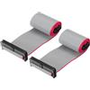 QUARKZMAN 2Pz Cavo a Nastro Piatto Flessibile Passo 2mm L30cm W30mm 30pin | FC a FC, Grigio, Cavo a nastro piatto flessibile Connettore IDC, Filo per Computer, display Led, Dvd, Stampante