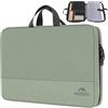 MATEIN Custodia PC con Maniglia, Borsa Leggera Apertura a 180° | Borsa Laptop con Tasche per Accessori, Resistente all'Acqua e Antiurto, Adatta per HP Lenovo MacBook Dell ASUS Acer