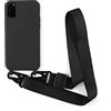 2NDSPRlNG Cover con Collana Compatibile con Samsung Galaxy S20,Case con Laccio per Il Collo Custodia con Cordino Soft silicone Case,Nero