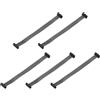 QUARKZMAN 5Pz Cavo a Nastro Piatto Flessibile Passo 1,27mm L10cm W8mm 12pin | FC a FC, Grigio, Cavo a nastro piatto flessibile Connettore IDC, Filo per Computer, display Led, Dvd, Stampante