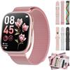 Mingtawn Smartwatch Donna, 7 Cinturini—Regalo Perfetto Donna, 1,83'' Orologio Smartwatch Chiamate Bluetooth, Smart Watch con 100+ modalità Sportive/Sonno/Cardiofrequenzimetro/SpO2 per Android iOS