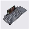 Generic Tastiera Bluetooth senza fili 2.4G con touchpad numero e slot per scheda mouse Tastiera senza fili per IOS/Android Desktop Laptop PC TV Box (Con touchpad)