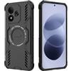 ESHUYI Cover per Xiaomi Redmi Note 17 (4G/5G) Compatibile con Magnetica | Custodia Antiurto Grado Militare con Angoli Airbag, Dissipazione Calore, Ibrida TPU+PC, Nero