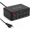 Wotrilw Caricatore USB C 330W, Stazione di Ricarica GaN III a 10 Porte USB-C, Doppia PD 100W + 100W per 2 Laptop, Caricatore Rapido PPS Compatibile con MacBook, iPad, iPhone e Galaxy