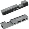 Plugable Adattatore multiporta USB C 5 in 1 per MacBook Pro 14/16 pollici e Macbook Air M2, porta USB-C 40Gbps compatibile con Thunderbolt/USB4 e 100W PD, supporta MagSafe (Gigabit Ethernet, 2x USB)