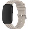 GIOPUEY Cinturini Compatibile con Garmin CIRQA Band, Morbido Silicone Cinturino [Resistente all'Usura] [Traspirante] - A-Beige