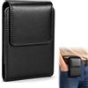 YUNSDA Custodia per Samsung Galaxy Z Fold 8 con clip da cintura | In pelle PU, pratica custodia per viaggi, lavoro, sport e uso quotidiano, nero