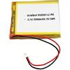 RAEWSTCO Octelect 3.7V 5000mAh 955565 Batteria al litio polimerica ricaricabile per prodotto elettronico fai-da-te 3.7-5V, alimentatore mobile di accumulo di energia Sostituzione della batteria