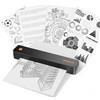 Rongta Stampante termica F11B, supporta la connessione wireless Bluetooth, compatibile con carta termica lettera A4/US, viene fornita con 8 fogli di carta termica