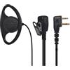 YNIBST Auricolare Forma di D Walkie Talkie con Microfono PTT, Compatibile con Midland G6 G7 Pro G9 G12 M24 M48 M99 GXT250 GXT550 GXT650 Radio Bidirezionale (1)