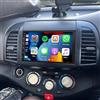 Loddery 2+64G Android 14 2 Din Autoradio Stereo per Nissan Micra 2002-2009 | Carplay Android Auto, 2 Din 7 pollici Touch Screen Radio Bluetooth Multimediale con navigazione GPS WiFi FM SWC Backup Camera