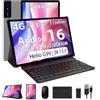 SOLVYXEN 3K Tablet 13.3 pollici con Android 16, 36GB RAM+512GB ROM (Estensione 2TB), 4G Lte/5G WiFi, 2944*1840, 11580mAh, G99 2.2GHz, 13MP+8MP, Tablet in offerta con Tastiera/GPS/4 Speakers (Grigio)
