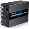 SUNNATCH - Convertitore da HDMI a componente con funzione scaler, convertitore HDMI a RGB da 1080p, convertitore HDMI a YPbPr 5RCA, HDMI in componente YPbPr Out Converter adattatore (alluminio)