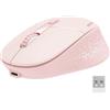 TECKNET Mouse Wireless, Clic Silenzioso Mouse Bluetooth Ricaricabile, Rosa | USB Mouse a Doppia Modalità (BT5,2/3,0+2,4G), 3 Impostazioni DPI (800/1200/1600), Compatibile con Windows/macOS/Chrome/Linux