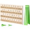 Generic Kit Di Scrittura Braille 4 Righe 28 Celle Strumenti Per Ipovedenti | Tavoletta Per Apprendimento Braille Per Bambini Adolescenti Adulti Studenti Insegnanti Scuole Aula Casa Homeschooling Centri