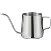 GLFLOW Bollitore a collo di cigno, 350 ml, in acciaio 304, versatore preciso (G) | Acciaio inossidabile 304, beccuccio preciso da 0,5 cm, versatore verticale a 90°, resistente alla ruggine, lunga durata