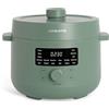 CREATE/PRESSURE COOKER STUDIO/Pentola a pressione elettrica multifunzione programmabile 4L verde salvia / 15 funzioni, timer 24h, rivestimento ceramico antiaderente, valvola di sicurezza, 1200W
