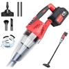 DayPlus Aspirapolvere a mano senza fili 2 in 1 con 3 filtri, aspirazione 5500 Pa, 1 batteria da 2200 mAh, aspirapolvere per auto ad alte prestazioni, contenitore per polvere da 0,6 l