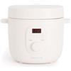 CREATE Rice Cooker, riso elettrico da 2 l, bianco rotto/programmabile fino a 24 ore, prepara torte, stufati o zuppe, funzione di mantenimento del calore, 400 W