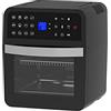 Melchioni Family | Friggitrice e Forno ad Aria, Cottura Combinata, Girarrosto, Display LCD Full Touch, Doppia Porta in Vetro, Timer 60 minuti, Partenza ritardata, Modello LUCIFER, Capacità 12 Litri