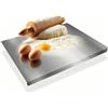 Xnqelerate Tagliere in acciaio inox, facile da pulire, 50 x 40 cm, colore argento, anche come tagliere per pasta, tagliere da cucina