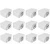 BlissfulAbode Accessori di ricambio per sacchetti per la polvere, compatibili con Ecovacs, Deebot, T20, OMNI X1, T10, Turbo, confezione da 12 sacchetti per la polvere (1 sacchetto bianco)