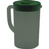 Fdit Caraffa per Acqua in Plastica, Caraffa Trasparente per tè Freddo per Bevande Calde, Acqua Fredda, Vino, caffè, Latte e Succo, Caraffa per Acqua da Comodino per Scrivania, Camera