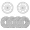 Cosy Living 4 panni con 2 supporti di ricambio per Roborock Saros 10R | Parti di ricambio per robot aspirapolvere Roborock Saros 10R/ Qrevo Edge 2/ Qrevo Edge 2 pro/ Qrevo Curv 2 Pro/ Saros Z70