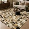 Zahiali Tappeto Salotto Moderno Geometrico Astratto Beige, Tortora e Verde Salvia, Lavabile in Lavatrice e Antiscivolo TPR, Pelo Corto Morbido per Soggiorno e Camera da Letto (200 x 300 cm)