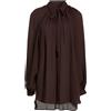 JACOB LEE - Camicie e bluse in seta - Cioccolato