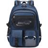 Amythe Zaino Scuola Media Superiore per Ragazzo, Zaino Elementari Ergonomico Impermeabile Leggero, Zaino Casual Grande Ado con Compartimento per PC 15.6, Rientro a Scuola, Blu