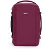 ECOHUB Zaino Easyjet 45x36x20 cm, Zaino da Viaggio Unisex 30L con 10 Tasche | Scomparto 3D per Laptop 15.6, Tasca Antifurto, Cerniera SBS, Resistente all'acqua, Riciclato, per Lavoro, Rosso
