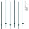 VEVOR Pali per Recinzione 182,88 cm in Metallo Resistente, 6 Pezzi - Acciaio Robusto per Cortile, Prato, Fattorie e Recinzioni a Catena per Esterni, Verde