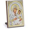 NKlaus Icona Madre di Dio di Gerusalemme legno 6x8,5cm stampa d'arte cristiana con impressioni in oro 11081