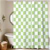 AUYAO Tenda Doccia 180 x 180 CM, Tenda per Doccia Impermeabile Polyester, Antimuffa, Senza Trapano, con 12 Anelli, Orlo Ponderato, Tende Vasca da Bagno per Casa Hotel