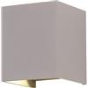 S-D SHOP - V-TAC LAMPADA FARETTO LED VT-759 6W IP65 CON DOPPIA LUCE REGOLABILE APPLIQUE DA (Grigio, Caldo)