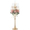 Sziqiqi Candelabro 13 Bracci, Oro, Alto da Terra, 130 cm | Candelabro Vintage in Metallo per Candele Affusolate, Montaggio Semplice con Istruzioni, per Soggiorno, Camino, Natale