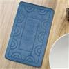 Comart - Tappeto Bagno Nicole - Antiscivolo Lavabile - 50x80 cm Azzurro | in Poliestere, Fondo Antiscivolo in Latex, Lavabile in Lavatrice, ad Asciugatura Rapida, Traspirante