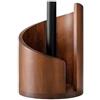 Generic Porta asciugamani di carta in legno massello,SOLO 10 CM!!autoportante, antiscivolo, per cucina, bagno, dispensa (marrone)