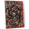 ShopArt Fine Art Prints ShopArt - Quadro Vernice Effetto Pennellate - Jackson Pollock Free Form - Stampa Fine Art su tela Canvas Alta Definizione Pronto da Appendere (cm 70 x 100)
