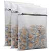 UZER Sacchetti per bucato in rete per capi delicati, design a nido d'ape, set di 3 pezzi (40x50 cm)