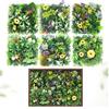 Qivra parete per piante artificiali, pannello di piante in plastica UV-resistente da 75 * 50 cm per decorazione da interno ed esterno di casa, cortile, giardino