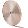 GORGECRAFT 5mX7mm Cinghie Piatte in Pelle Metallizzata Cordoncino in Pelle Lucida Cuoio Lucido dell'unità di Elaborazione Striscia di Pizzo Stringa di Perline Nastro Artigianato Forniture, Misty Rose