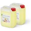 Fuduu.de Fuduu Pasta combustibile di sicurezza - tanica da 4 kg, circa 2 - 3 ore di combustione a 200 g, inodore e senza residui, ideale per fonduta e chafing dish scaldavivande - 2 taniche da 4 kg